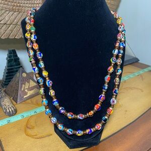 Vintage long Beaded Necklace